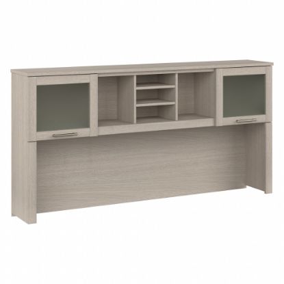 Picture of Bush Furniture Somerset 72W Desk Hutch, Sand Oak, Standard Delivery