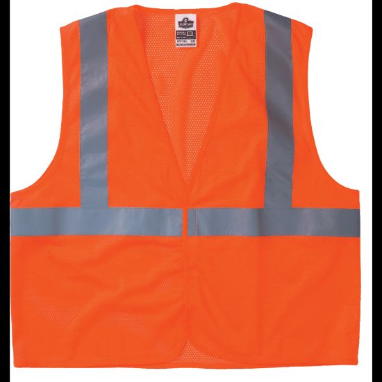 Picture of Ergodyne GloWear Safety Vest, 8210HL Economy Mesh Type-R Class 2, Small/Medium, Lime