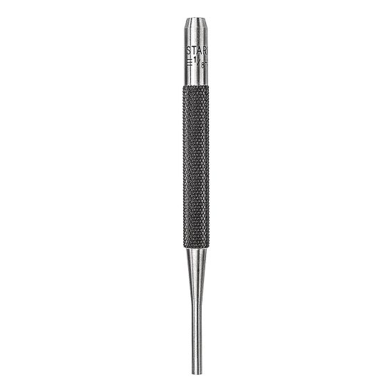 Picture of Drive Pin Punches, 4 in, 1/8 in tip, Steel