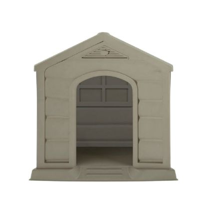 Picture of Inval RIMAX Dog House, Large Breed, Taupe/Red