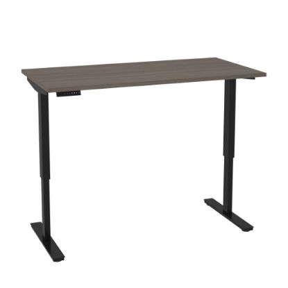 Picture of Bestar Universel Electric 60W Standing Desk, Bark Gray