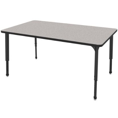 Picture of Marco Group Apex Series Rectangle Adjustable Table, 30inH 60inW x 30inD, Gray Nebula/Black