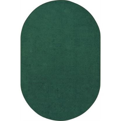 Picture of Joy Carpets Kids Essentials Oval Area Rug, Endurance, 7-1/2ft x 12ft, Forest