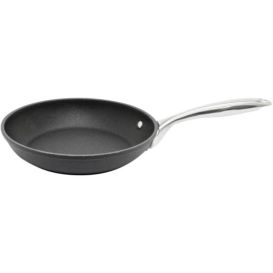 Picture of Starfrit The Rock Diamond 9.5in (24cm) Fry Pan - Frying, Cooking - Dishwasher Safe - Oven Safe - 9.50in Frying Pan - Black - Stainless Steel Handle