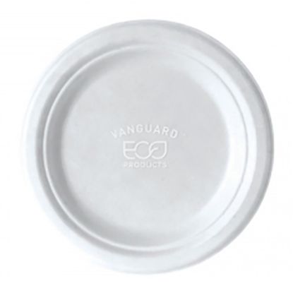 Picture of Eco-Products Vanguard Sugarcane Plates, 9in, White, Pack Of 500 Plates