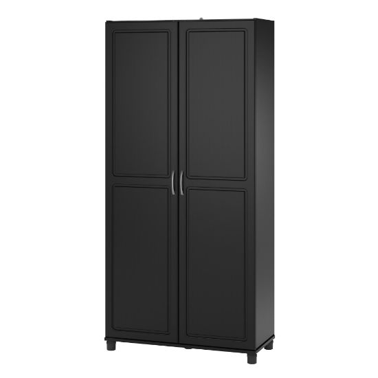 Picture of Ameriwood Home Kendall 36in Utility Storage Cabinet, 5 Shelves, Black