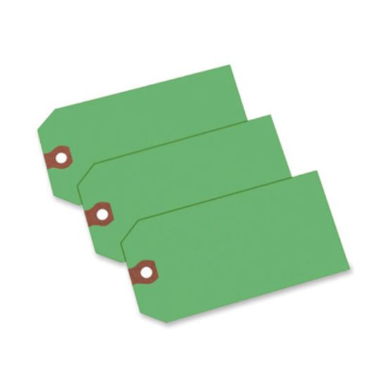 Picture of Avery Colored Shipping Tags - 4.75in Length x 2.37in Width - Rectangular - 1000 / Box - Green