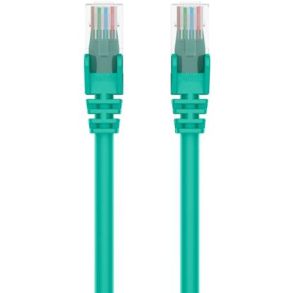 Picture of Belkin Cat5e Patch Cable - RJ-45 Male Network - RJ-45 Male Network - 15ft - Green