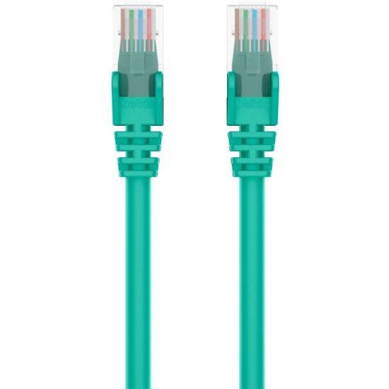 Picture of Belkin Cat5e Patch Cable - RJ-45 Male Network - RJ-45 Male Network - 15ft - Green