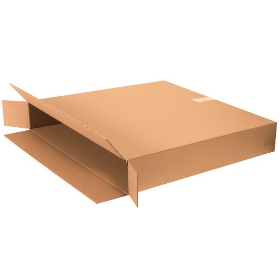 Picture of Partners Brand Side Loading Corrugated Boxes, 30in x 5in x 30in, Kraft, Pack Of 10