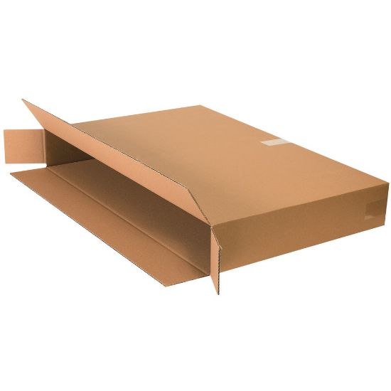 Picture of Partners Brand Side Loading Corrugated Boxes, 36in x 5in x 24in, Kraft, Pack Of 20