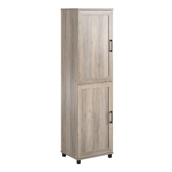 Picture of Ameriwood Home Delany 2-Door Kitchen Pantry Cabinet, 70-5/16inH x 19-3/4inW x 15-9/16inD, Oak