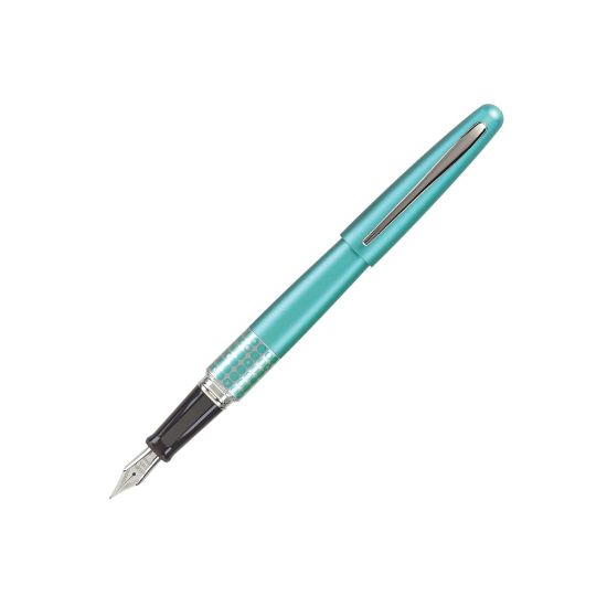 Picture of Pilot MR Retro Fountain Pen, Fine Point, Turquoise Dots Barrel, Black Ink