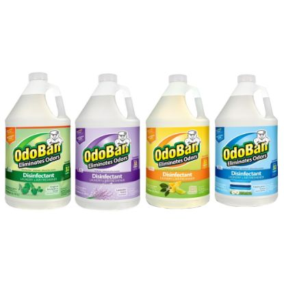 Picture of OdoBan Odor Eliminator Disinfectant Concentrate, Assorted Scents, 128 Oz, Case Of 4 Jugs