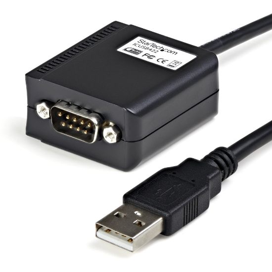 Picture of StarTech.com 6ft RS422/485 USB Serial Adapter w/ COM Retention - Add an RS422/485 serial port to your system through USB; features COM port retention - USB to Serial - usb to rs485 - USB to DB9 - usb to rs422 - USB to serial Adapter