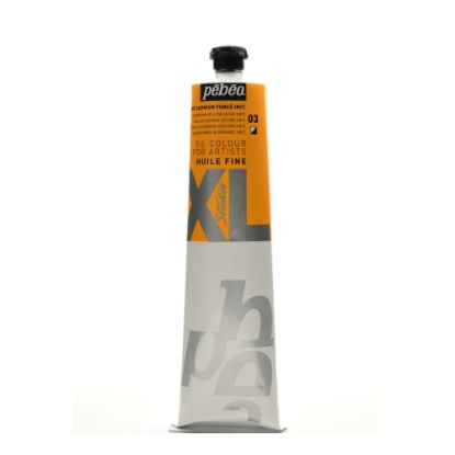 Picture of Pebeo Studio XL Oil Paint, 200 mL, Cadmium Yellow Deep Hue, Pack Of 2