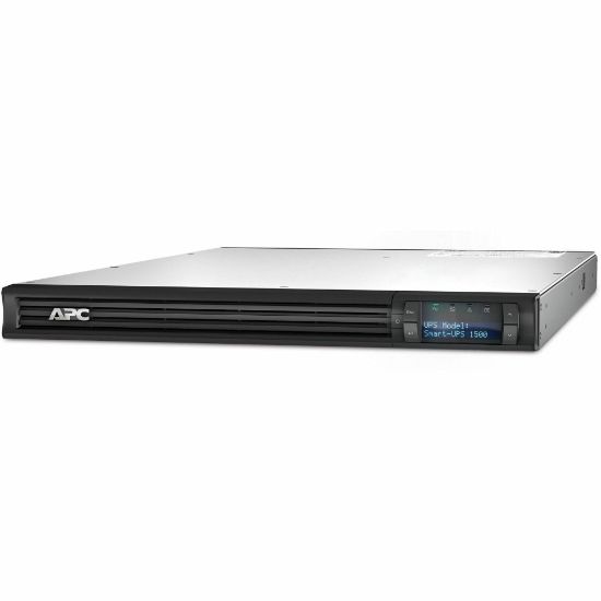 Picture of APC by Schneider Electric Smart-UPS 1500VA LCD RM 1U 230V - 1U Rack-mountable - 4 Hour Recharge - 5 Minute Stand-by - 230 V Input - 230 V AC Output - Sine Wave - Serial Port - USB - 2 x IEC Jumper, 4 x IEC 320-C13 - 6 x Battery/Surge Outlet