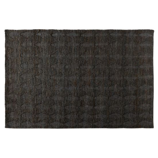 Picture of Baxton Studio Burma Hand-Knotted Hemp Area Rug, 5-1/4ft x 7-1/2ft, Dark Gray