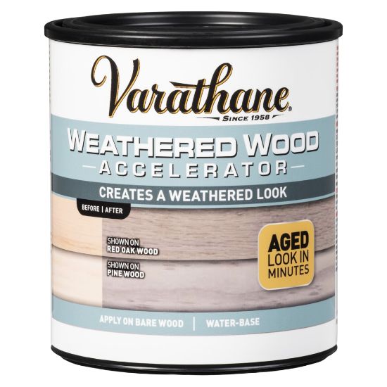 Picture of Varathane Weathered Wood Accelerator, 32 Oz, Clear, Pack Of 2 Cans