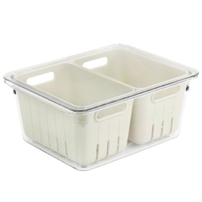 Picture of Martha Stewart 4-Piece Mini Basket Fresh Keeper Container Set, Beige