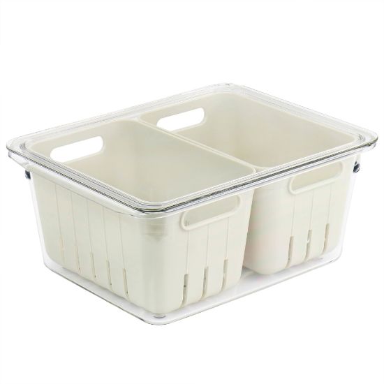 Picture of Martha Stewart 4-Piece Mini Basket Fresh Keeper Container Set, Beige