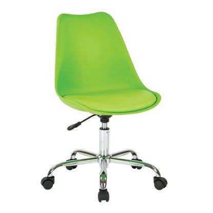 Picture of Ave Six Emerson Mid-Back Chair, Green/Silver