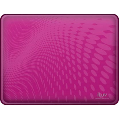 Picture of iLuv Flexi-Clear iPad 1G Case, Pink Dot Wave, 99575839M