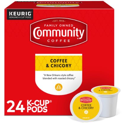 Picture of Community Coffee Keurig Single Serve K-Cup Pods, Coffee & Chicory, Box Of 24 Pods