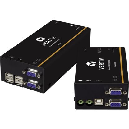 Picture of Vertiv Avocent LV3000 | IP KVM Extender | Dual VGA, USB, Audio (LV3020P-001) - IP KVM Transmitter | IP-based KVM Extender | USB Extender | VGA, USB, Audio, or CATx cable | Distance from 1000 feet/300 meters.