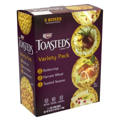 Picture of Keebler Toasteds Party Pack Cracker Assortment, 40 Oz