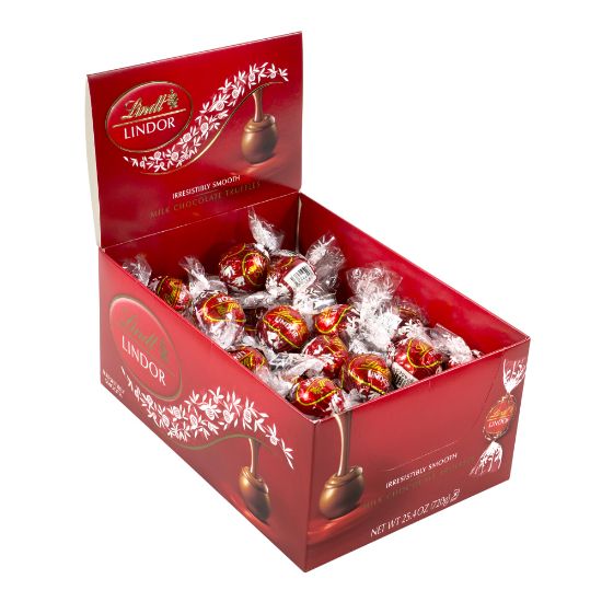 Picture of Lindt Lindor Milk Chocolate Truffles, Pack Of 60 Truffles