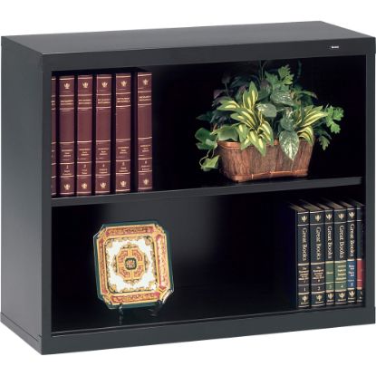 Picture of Tennsco Welded 2 Shelf Modular Shelving Bookcase, 28inH x 34-1/2inW x 13-1/2inD, Black