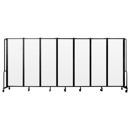 Picture of National Public Seating Room Divider, 7-Section, 72inH x 27inW x 164inD, Clear