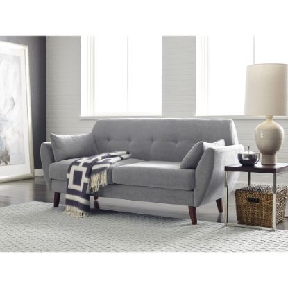 Picture of Serta Artesia Collection Loveseat, Smoke Gray/Chestnut