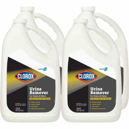 Picture of CloroxPro Urine Remover for Stains and Odors Refill - Liquid - 128 fl oz (4 quart) - 4 / Carton - Clear