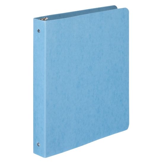 Picture of Wilson Jones Presstex 3-Ring Binder, 1in Round Rings, Light Blue