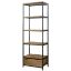 Picture of Glamour Home Amy 71inH Etagere Bookcase, Brown