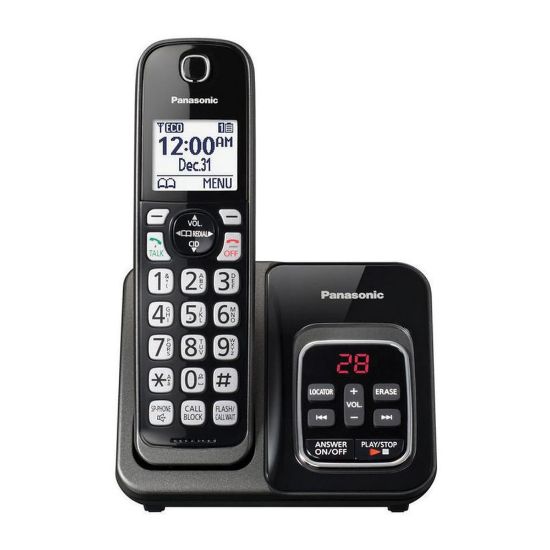 Picture of Panasonic DECT 6.0 Cordless Telephone With Answering Machine, 1 Handset, KX-TGD530M