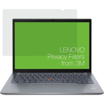 Picture of Lenovo 13.3 inch 1610 Privacy Filter for X13 Gen2 with COMPLY Attachment from 3M Matte - For 13.3in Widescreen LCD Notebook - 16:10 - 1