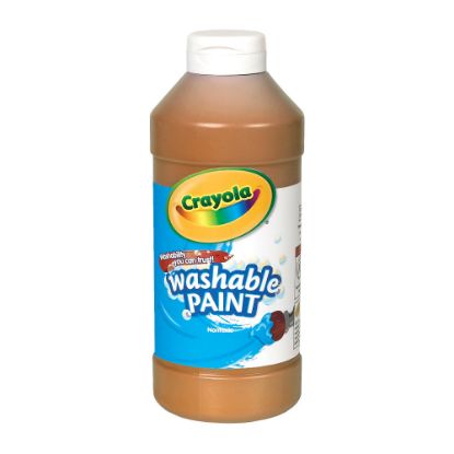 Picture of Crayola Washable Paint, Brown, 16 Oz