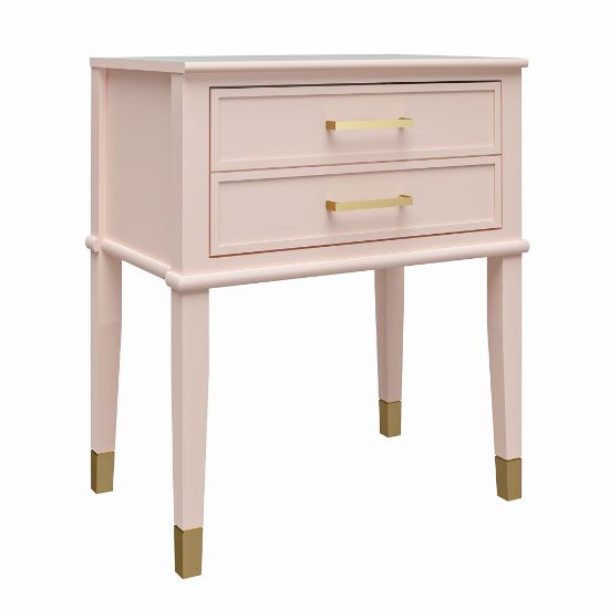 Picture of Ameriwood Home Westerleigh End Table, 28inH x 23-5/8inW x 15-5/8inD, Pink