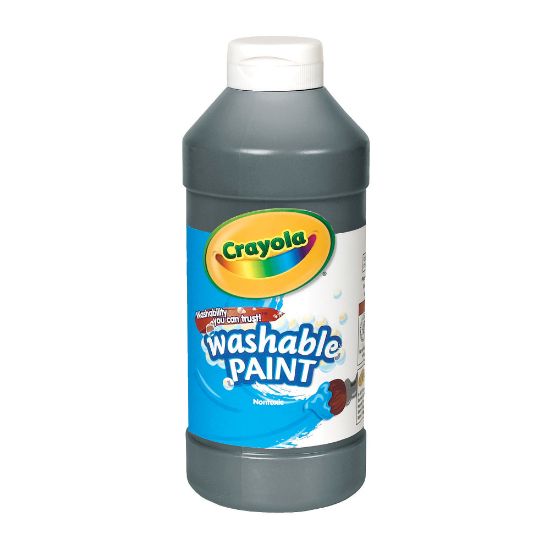 Picture of Crayola Washable Paint, Black, 16 Oz