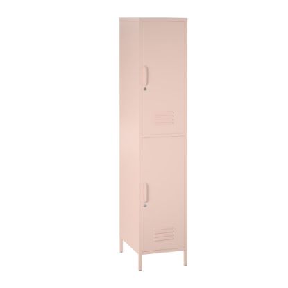 Picture of Ameriwood Home Mission District 3-Shelf Metal 2-Door Locker Storage Cabinet, 72-7/8inH x 15inW x 15-3/4inD, Pale Pink