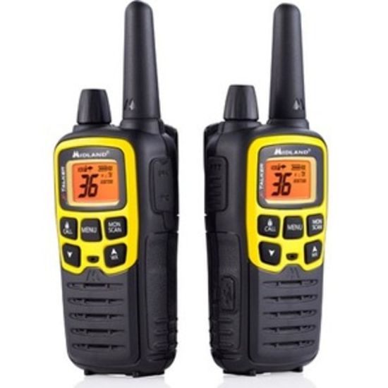 Picture of Midland X-TALKER T61VP3 Two-Way Radio - 36 Radio Channels - Upto 168960 ft - 121 Total Privacy Codes - Auto Squelch, Keypad Lock, Silent Operation, Low Battery Indicator, Hands-free - Water Resistant - AAA - Lithium Polymer (Li-Polymer) - Black, Yellow