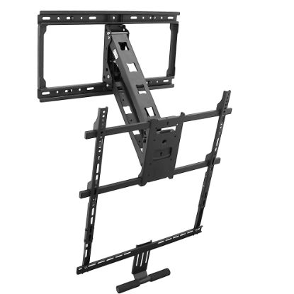 Picture of Mount-It! MI-384 Height-Adjustable Fireplace TV Mount For Screens 42 - 65in, 70inH x 40inW x 13inD, Black