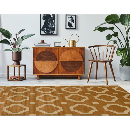 Picture of Linon Paramount Area Rug, 8ft x 10ft, Forsyth Beige/Sand