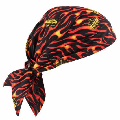 Picture of Ergodyne Chill-Its 6710 Evaporative Cooling Triangle Hats, Flames, Case Of 24 Hats