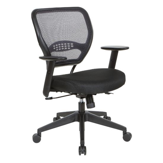 Picture of Office Star Space Seating 55 Series Ergonomic Air Grid Mesh Mid-Back Office Chair, Black