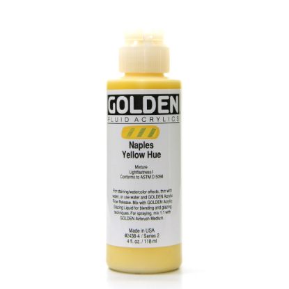 Picture of Golden Fluid Acrylic Paint, 4 Oz, Historical Naples Yellow Hue