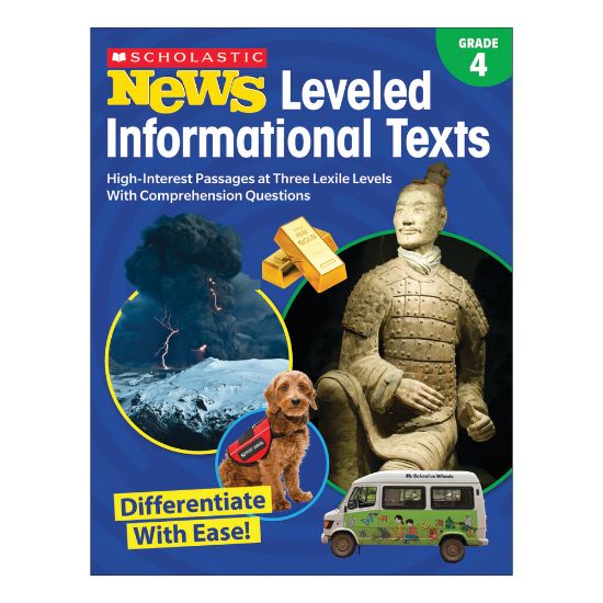 Picture of Scholastic News Leveled Informational Texts Activity Book, Grade 4